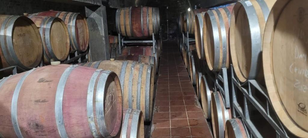 Barrel cellar at Vintner's Bond